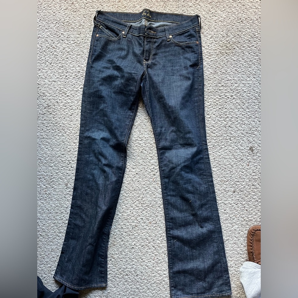 Dark wash flare jeans